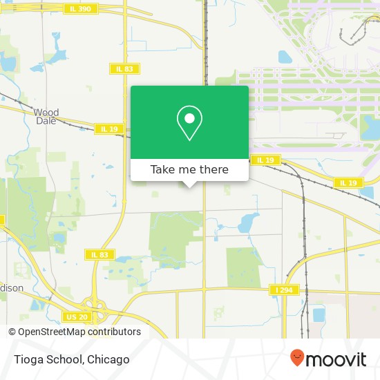 Mapa de Tioga School