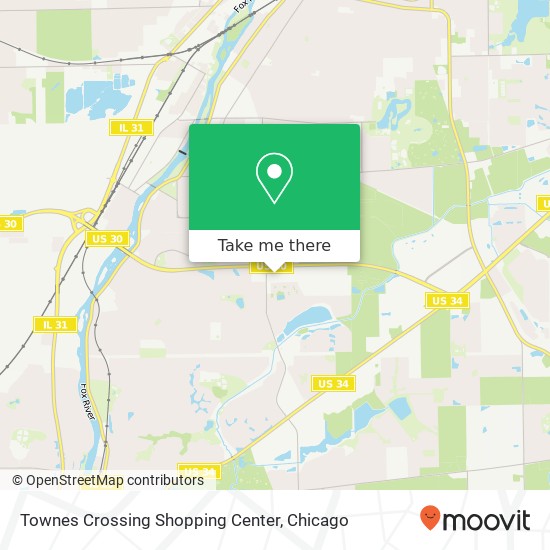 Townes Crossing Shopping Center map