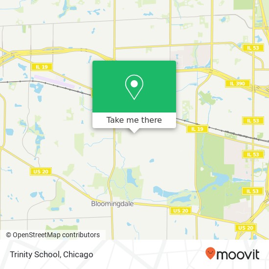 Trinity School map