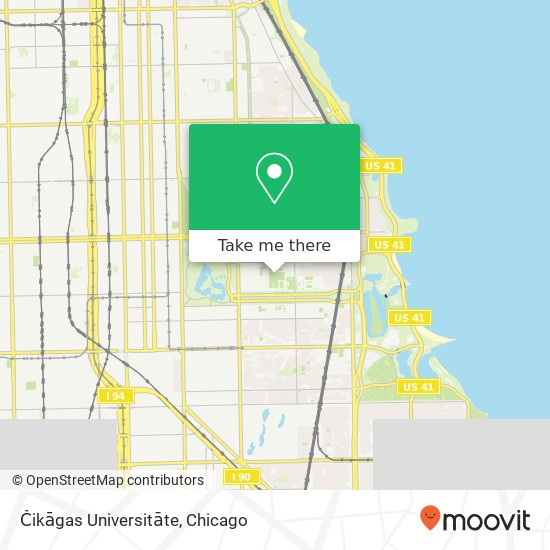 Čikāgas Universitāte map