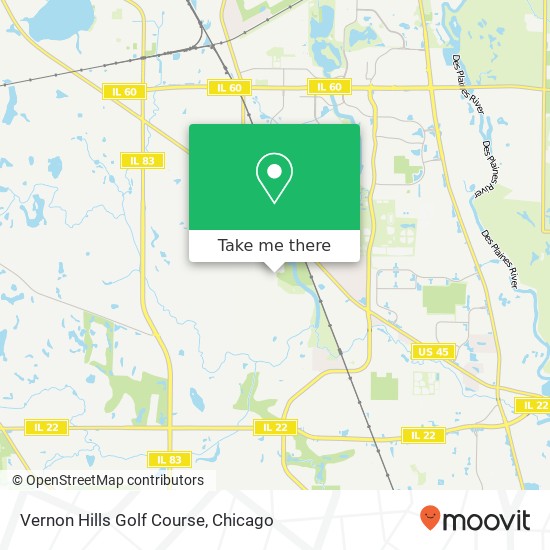 Mapa de Vernon Hills Golf Course