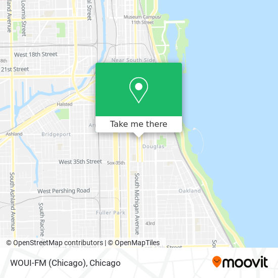 Mapa de WOUI-FM (Chicago)