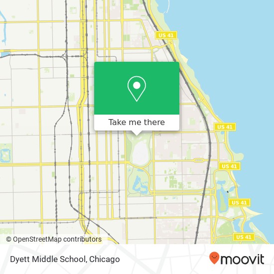 Dyett Middle School map