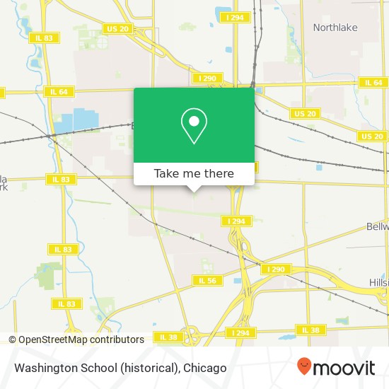 Mapa de Washington School (historical)