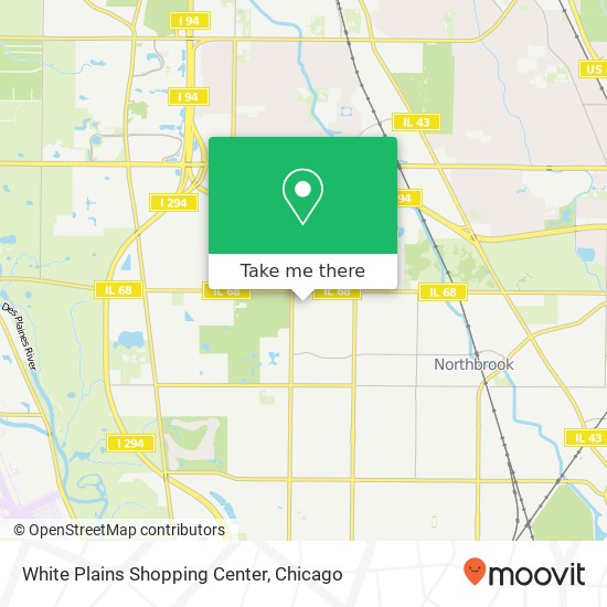 White Plains Shopping Center map