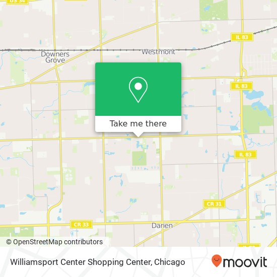 Mapa de Williamsport Center Shopping Center