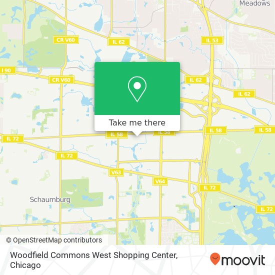 Mapa de Woodfield Commons West Shopping Center