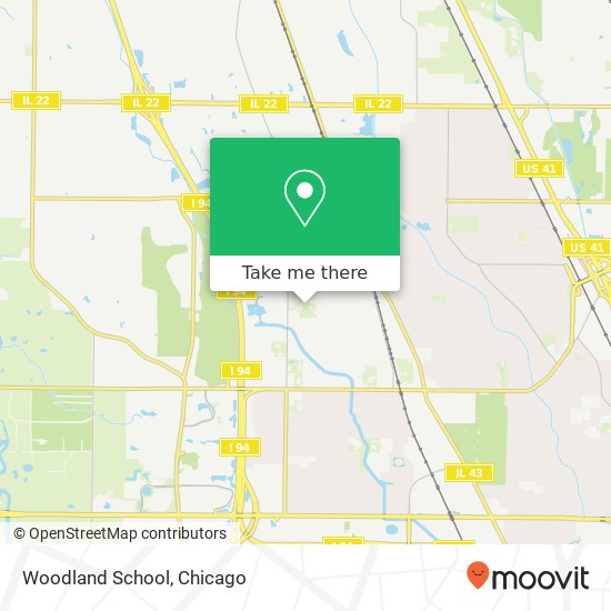 Mapa de Woodland School