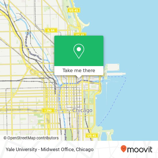 Yale University - Midwest Office map