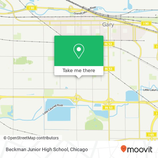 Mapa de Beckman Junior High School