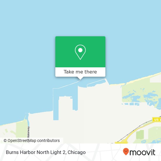 Burns Harbor North Light 2 map