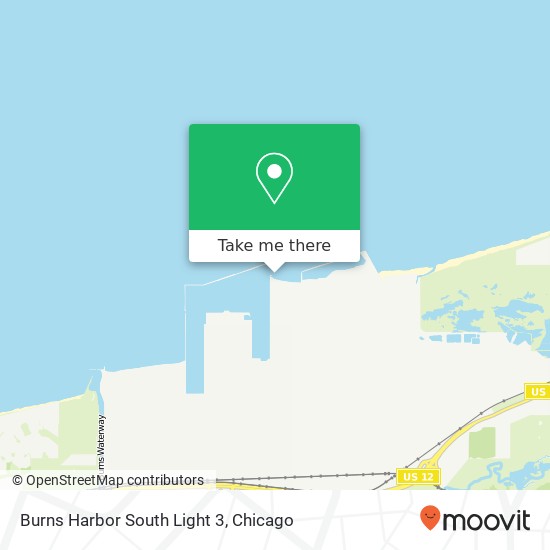 Burns Harbor South Light 3 map
