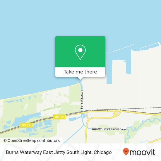 Burns Waterway East Jetty South Light map