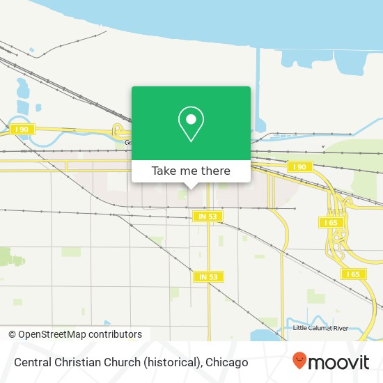 Central Christian Church (historical) map