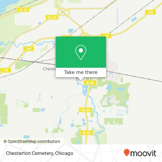Chesterton Cemetery map