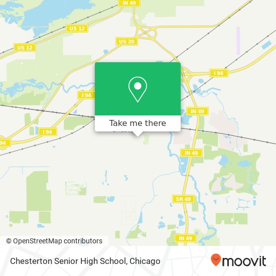 Mapa de Chesterton Senior High School