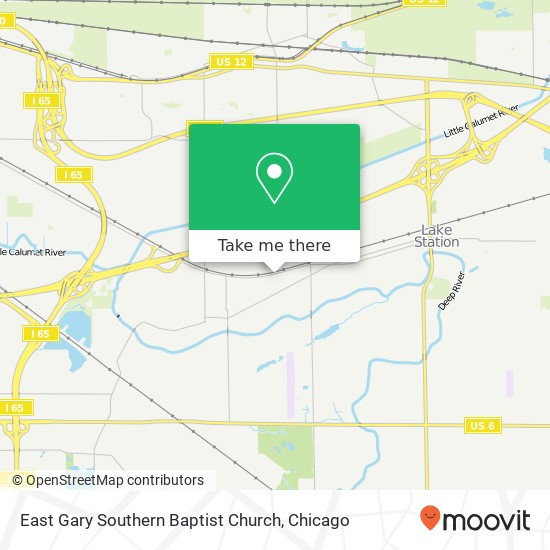 East Gary Southern Baptist Church map