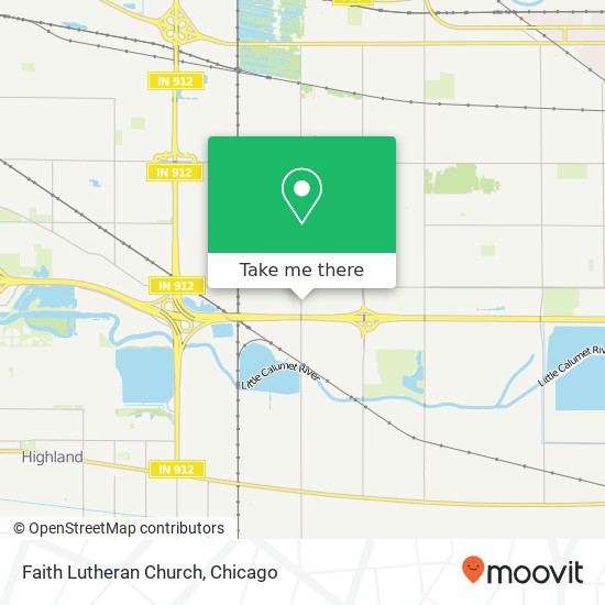 Faith Lutheran Church map