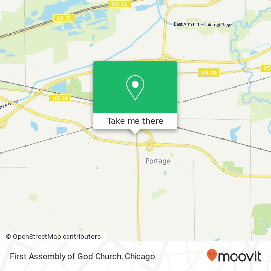 First Assembly of God Church map