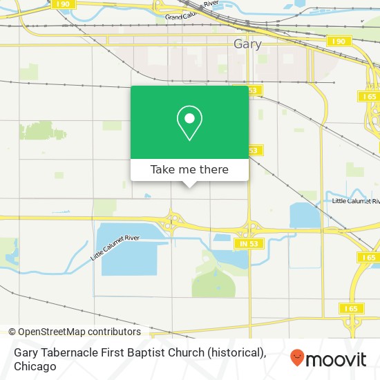 Mapa de Gary Tabernacle First Baptist Church (historical)