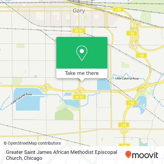 Greater Saint James African Methodist Episcopal Church map