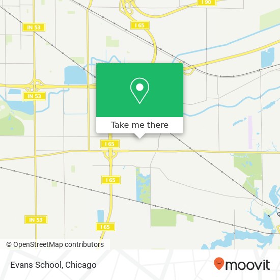 Mapa de Evans School