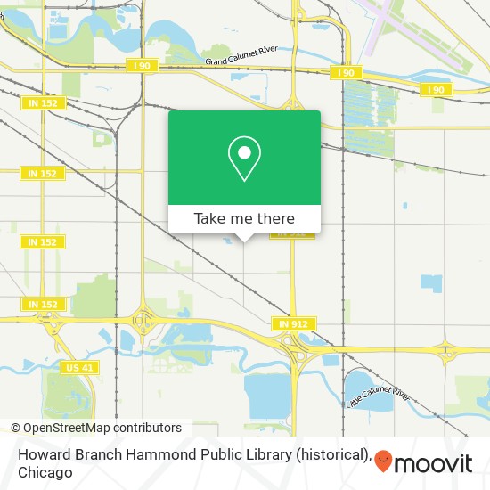 Howard Branch Hammond Public Library (historical) map