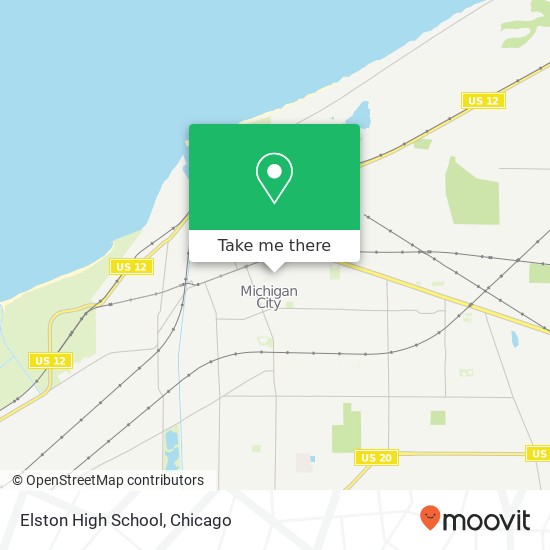 Mapa de Elston High School