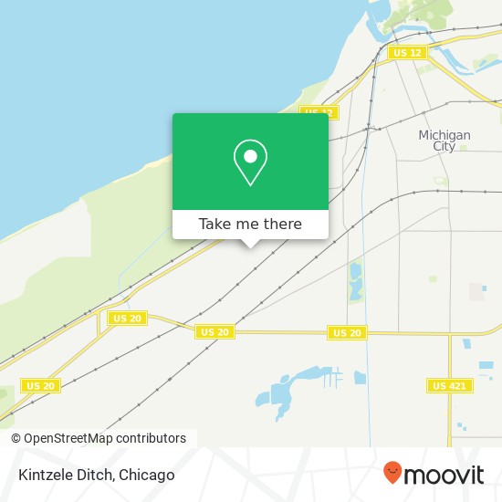 Kintzele Ditch map