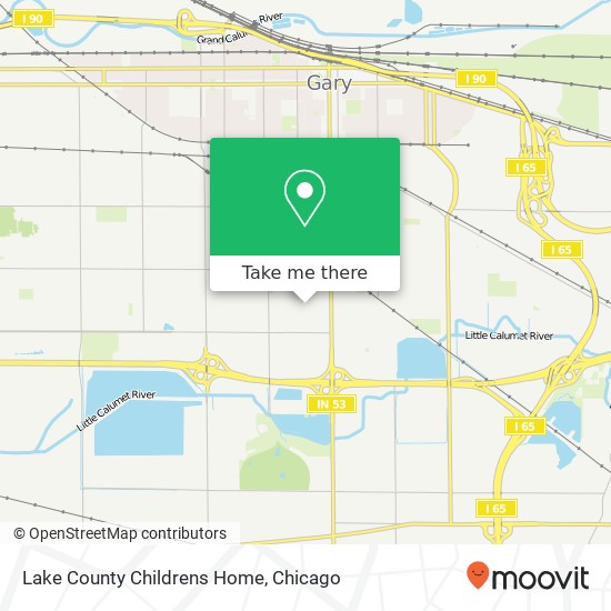 Lake County Childrens Home map