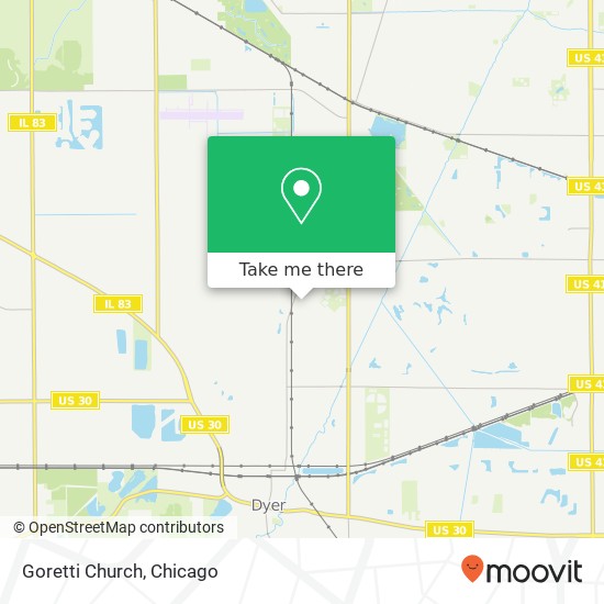 Goretti Church map