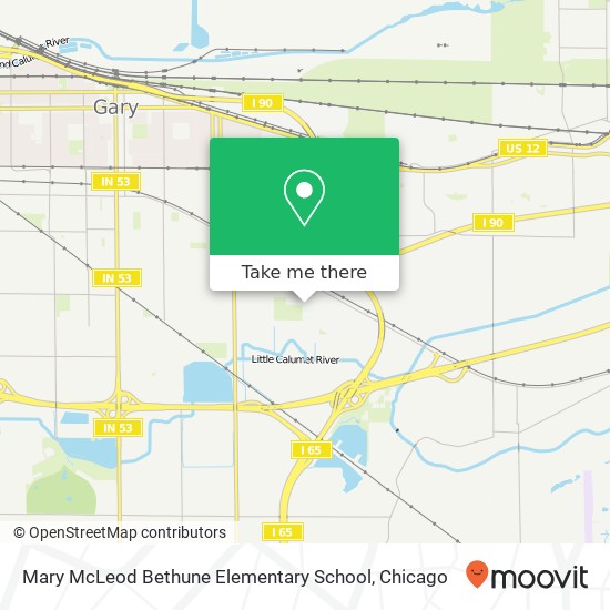 Mary McLeod Bethune Elementary School map