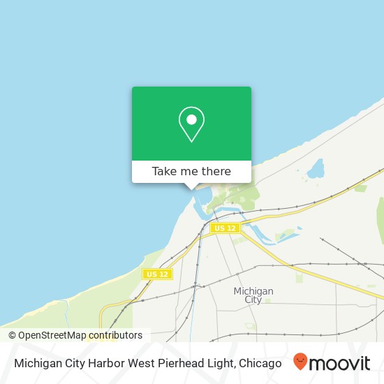 Michigan City Harbor West Pierhead Light map