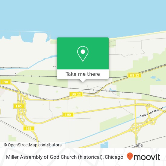 Miller Assembly of God Church (historical) map