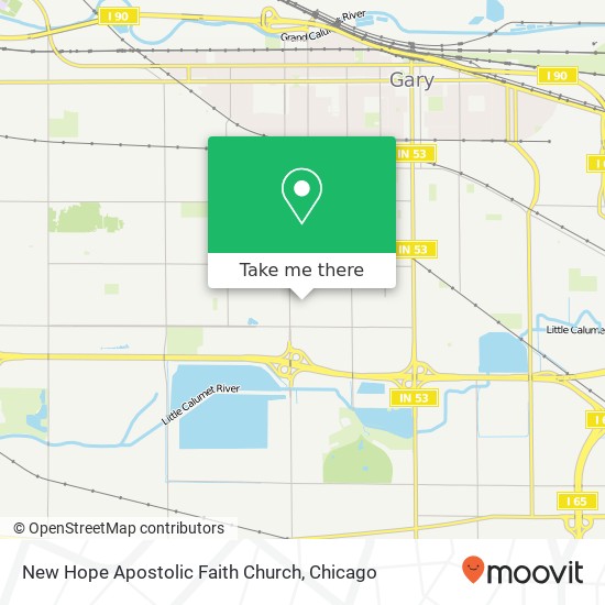 Mapa de New Hope Apostolic Faith Church