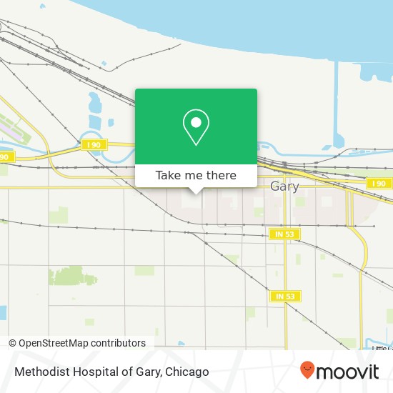 Methodist Hospital of Gary map