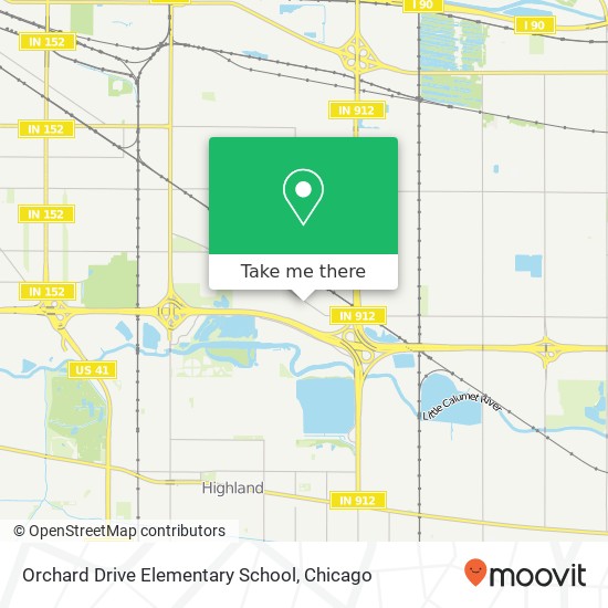 Orchard Drive Elementary School map
