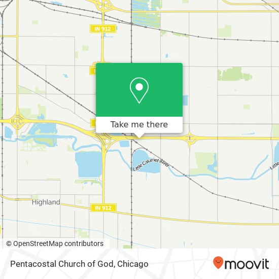 Mapa de Pentacostal Church of God