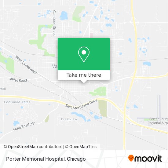 Porter Memorial Hospital map