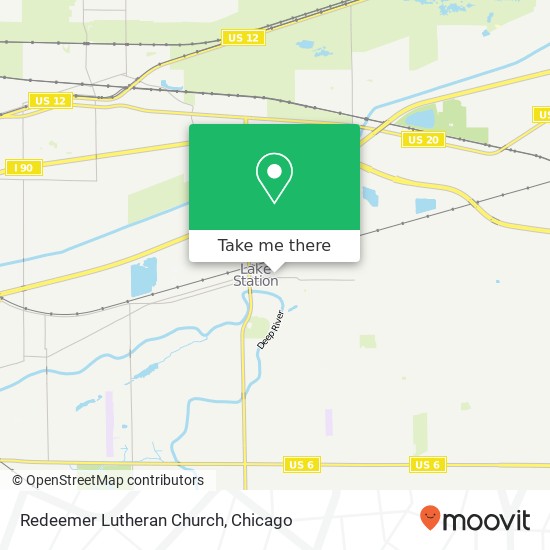 Redeemer Lutheran Church map