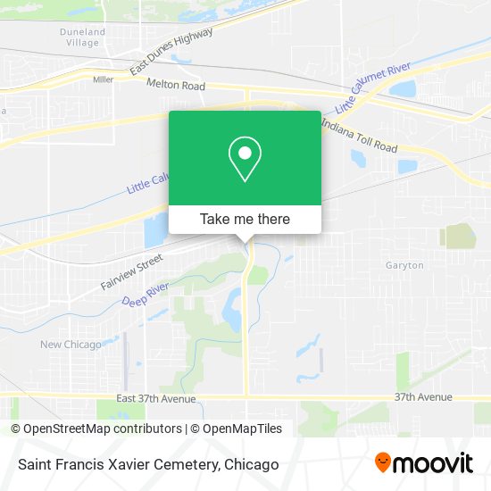 Saint Francis Xavier Cemetery map