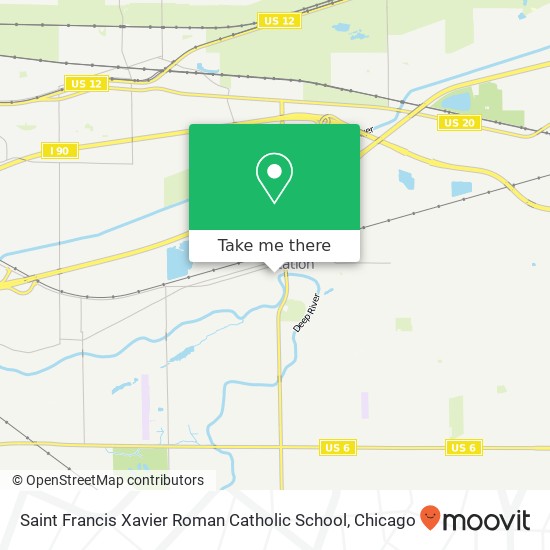 Saint Francis Xavier Roman Catholic School map