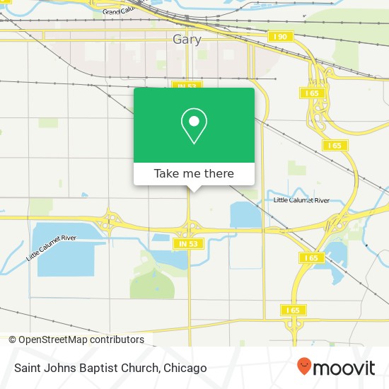 Saint Johns Baptist Church map