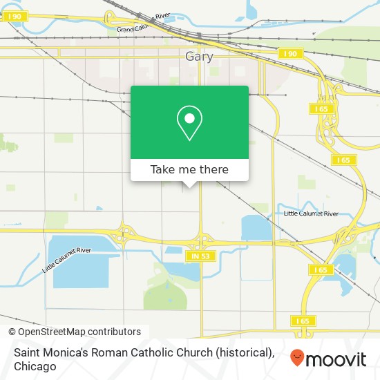 Saint Monica's Roman Catholic Church (historical) map
