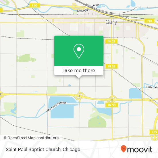 Saint Paul Baptist Church map