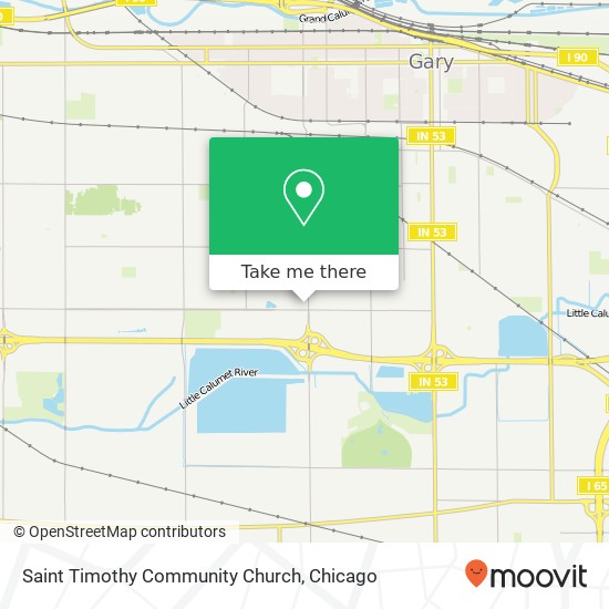 Mapa de Saint Timothy Community Church