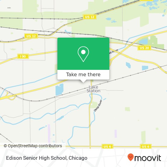 Edison Senior High School map