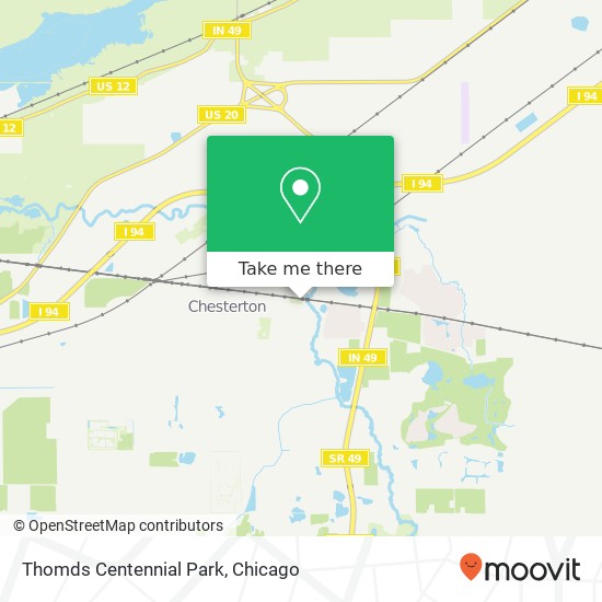 Mapa de Thomds Centennial Park