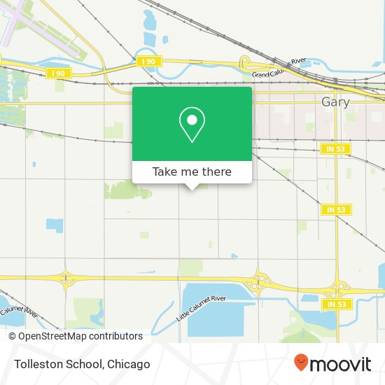 Tolleston School map