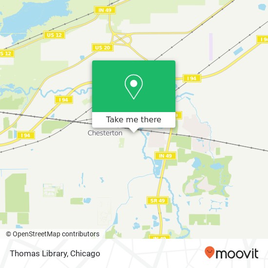 Mapa de Thomas Library